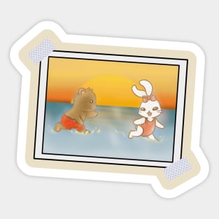 Beach day Sticker